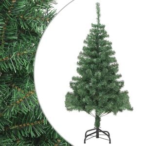 vidaXL Artificial Christmas Tree Green PVC 59.1in Collapsible