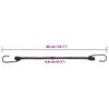 vidaXL Bungee Cords with Reflective Strips and Hooks 50 pcs 18.1 "