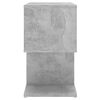vidaXL Bedside Cabinet Concrete Gray Engineered Wood