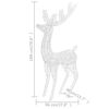 vidaXL Christmas Reindeer Set of 2 Warm white Acrylic Extra Large