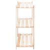 vidaXL 3-Tier Storage Racks 2 pcs 31.5"x15"x35.4" Solid Pinewood 330.7 lb