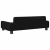 vidaXL Dog Bed Black Fabric: 100% polyester, Frame: Solid pine wood