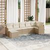vidaXL Garden Sofa Set Beige, Cream