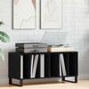 vidaXL Record Cabinet with Shelf Black Oak 39.37 x 14.96 x 18.90 in