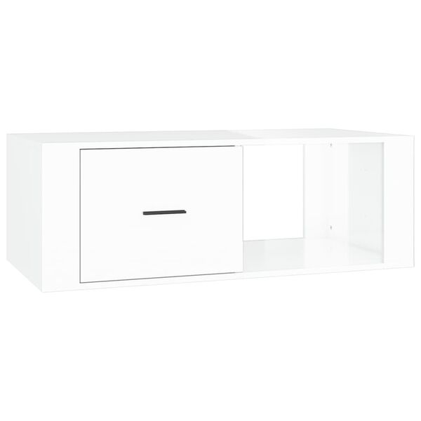vidaXL Coffee Table High gloss white Engineered wood Medium Coffee Table