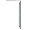 vidaXL Walk-in Shower Screen 55.1"x76.8" Dark Tempered Glass