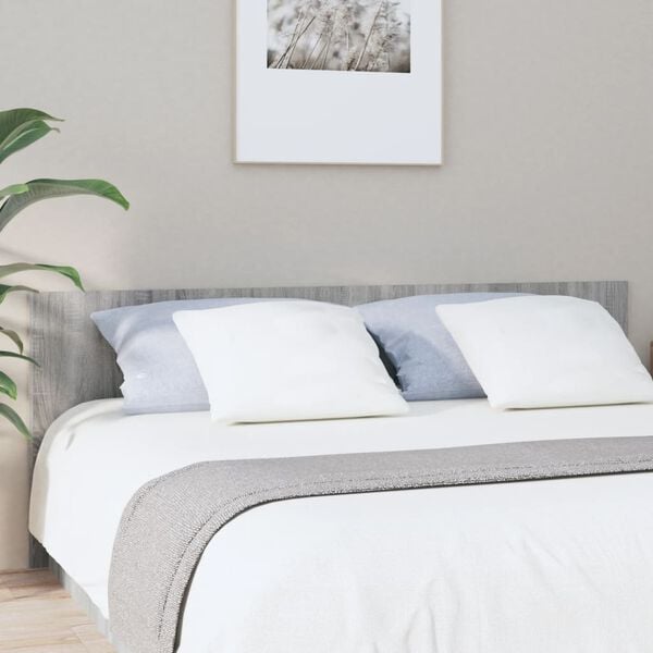 vidaXL Bed Headboard Grey Sonoma Engineered Wood