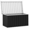 vidaXL Storage Box Anthracite Galvanized steel, plastic Medium