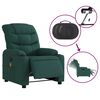 vidaXL Electric Massage Recliner Chair Dark Green