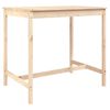 vidaXL Garden Bar Set Natural wood Solid pine wood Bar set for 4