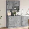 vidaXL Kitchen Cabinet Gray Sonoma 37.4"x19.7"x70.9" Engineered Wood