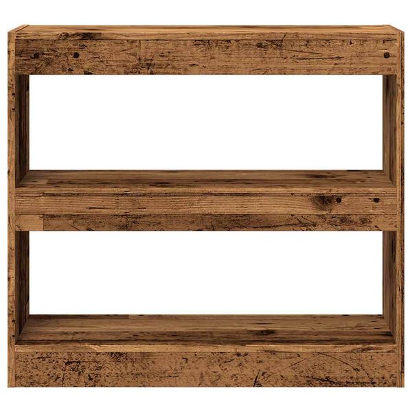 vidaXL Book Cabinet Old wood Engineered wood Medium Book Cabinet