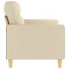 vidaXL 2-seater Sofa Cream 100% Polyester, Metal, Textilene