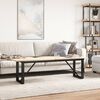vidaXL Coffee Table Leg Black Powder-Coated Steel Medium