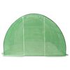 vidaXL Greenhouse Green Polyethylene mesh fabric and galvanized steel