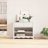 vidaXL Console Table Drammen White 89.5 x 37 x 73 cm Solid pine wood