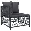 vidaXL Garden Lounge Set Anthracite Woven fabric Large Modular