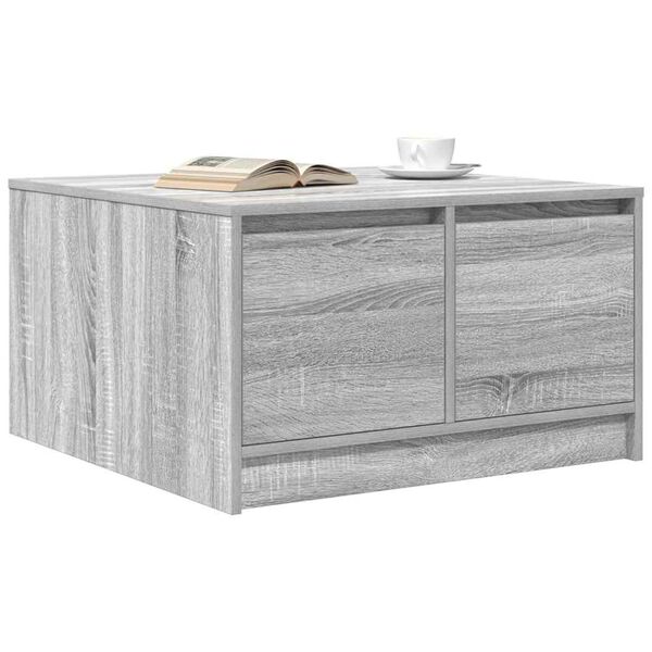 vidaXL Coffee Table Grey Sonoma Engineered wood Low Coffee Table