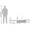 vidaXL Garden Sofa Set Gray PE rattan, steel Compact Modular