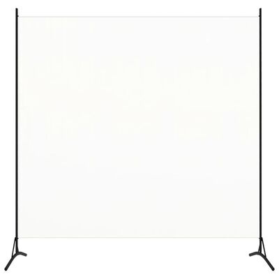 vidaXL Room Divider White 68.9"x70.9" Fabric