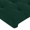vidaXL Headboards 2 pcs Dark Green 39.4"x2.8"x30.7"/34.6" Velvet