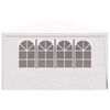 vidaXL Party Tent White Polyethylene 13.1 x 13.1 ft