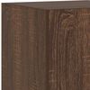 vidaXL TV Wall Cabinet Brown oak Engineered wood Medium TV Wall Cabinet