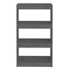 vidaXL Book Cabinet Grey Solid pinewood Medium Book Cabinet