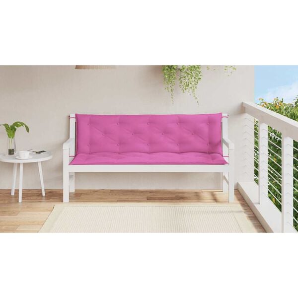 vidaXL Garden Bench Cushion Set of 2 Pink