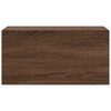 vidaXL Bathroom Wall Cabinet Brown Oak Engineered Wood 23.6 in