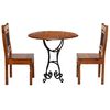 vidaXL Dining Table Set Brown Solid Acacia wood Medium Durable