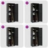 vidaXL Outdoor Storage Cabinet Black Polypropylene (PP) Large Storage