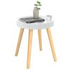 vidaXL Side Table White Engineered wood Small Durable Side Table