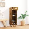 vidaXL Shoe Cabinet Smoked Oak Engineered Wood