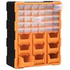 vidaXL Multi-drawer Organizer with 39 Drawers 15"x6.3"x18.5"