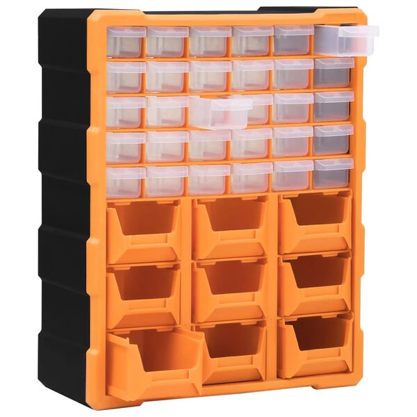 vidaXL Multi-drawer Organizer with 39 Drawers 15"x6.3"x18.5"