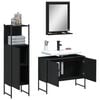 vidaXL Bathroom Cabinet Set Black