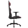 vidaXL Gaming Chair Black and Wine Red Faux Leather