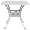 vidaXL Garden Dining Set White Cast Aluminum Medium Durable