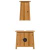 vidaXL Bathroom Furniture Set Wood Solid pine wood Medium