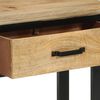 vidaXL Console Table Black Solid Mango Wood Medium Console Table