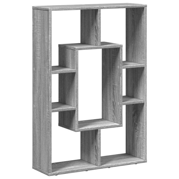 vidaXL Bookcase Grey Sonoma Engineered wood Medium Bookcase