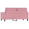 vidaXL 2-Seater Sofa Pink 55.1" Velvet