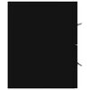 vidaXL Bathroom Furniture Set Black Engineered Wood Medium