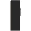 vidaXL Highboard Black Engineered wood Medium Highboard Rectangular