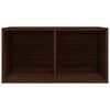 vidaXL LP Storage Box Brown Oak Engineered Wood Medium Vinyl Storage Box