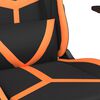 vidaXL Gaming Chair Black and Orange Faux leather, metal, plywood, foam