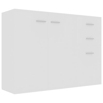 vidaXL Sideboard White 41.3"x11.8"x29.5" Engineered Wood