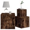 vidaXL Side Tables 3 pcs Smoked Oak Engineered Wood