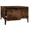 vidaXL Coffee Table Smoked Oak Engineered wood, Metal Medium